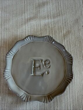 Anthropologie Superscript Monogram Coaster “E”